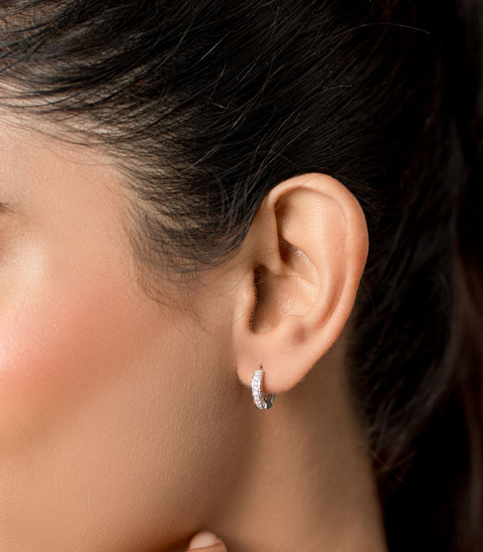 Wavy Loop Earrings (Silver)