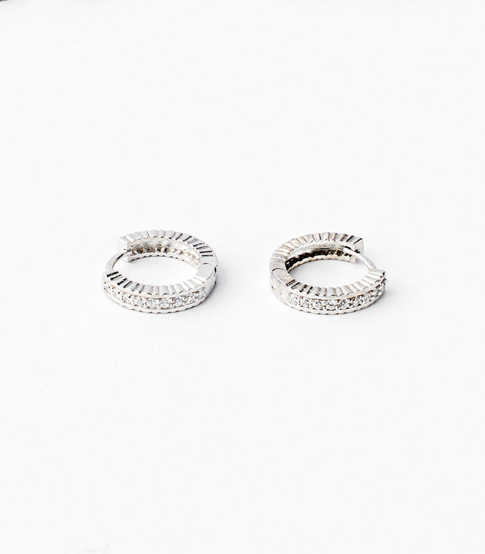 Wavy Loop Earrings (Silver)