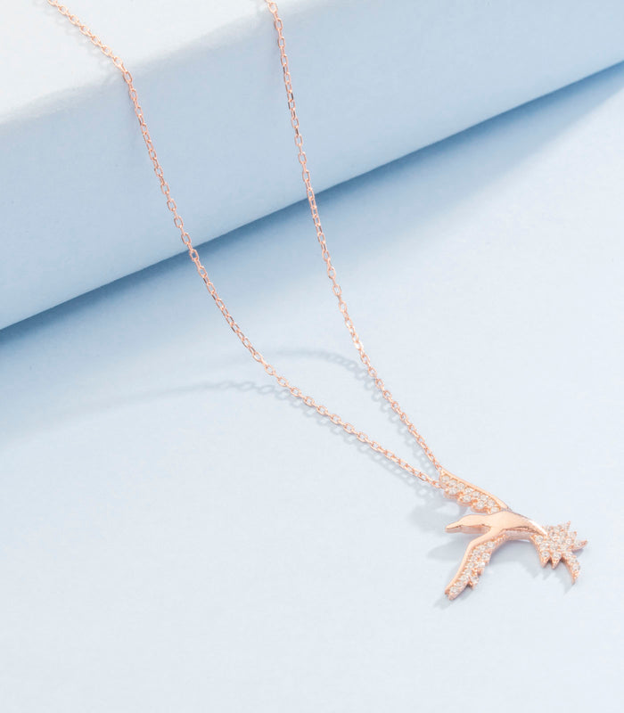 Wings of fire chain pendant (Silver)