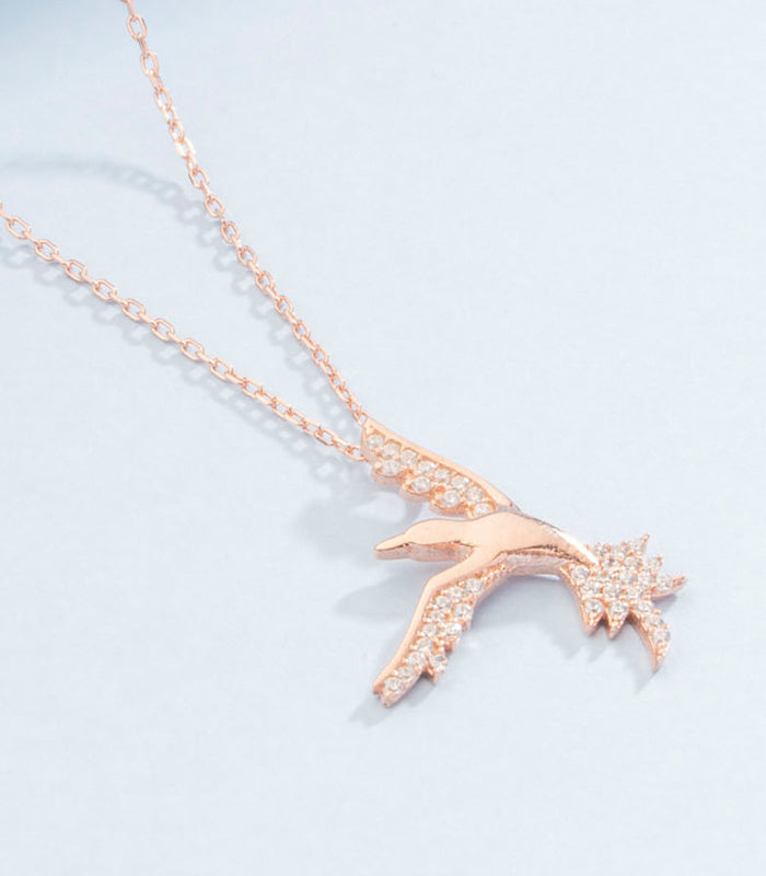 Wings Of Fire Necklace (Silver)