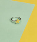 Yellow Star Finger Ring (Silver)