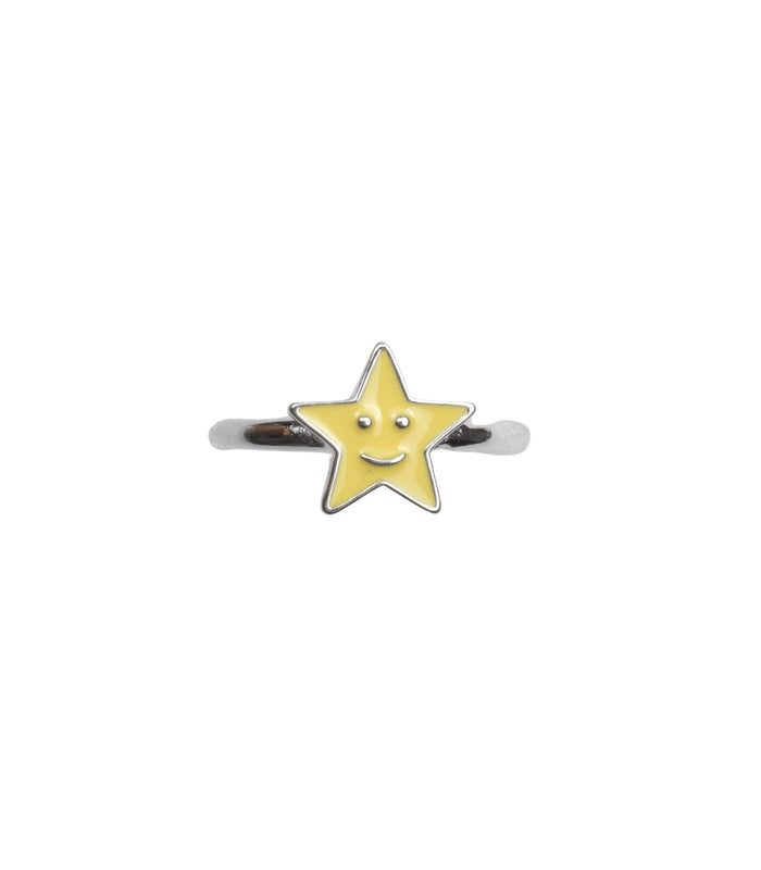 Yellow Star Finger Ring (Silver)