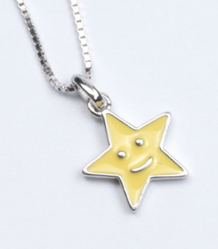 Yellow Star Necklace (Silver)