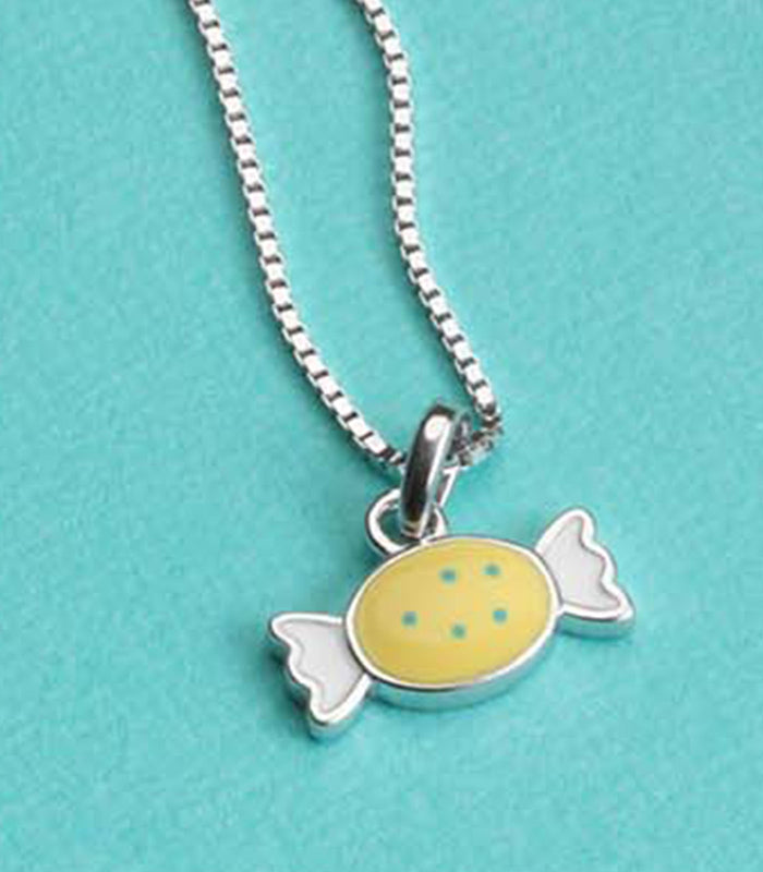 Yellow Toffee Necklace (Silver)