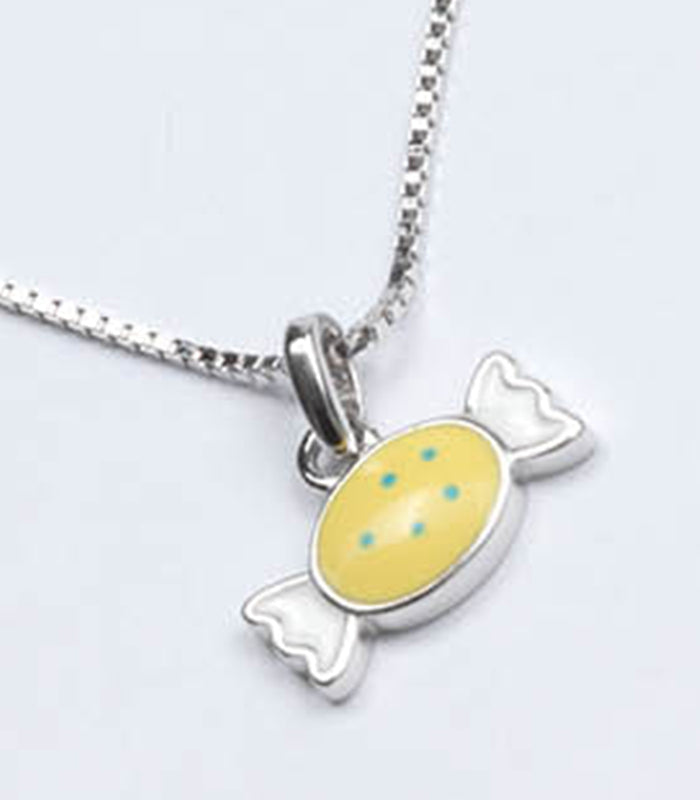 Yellow Toffee Necklace (Silver)